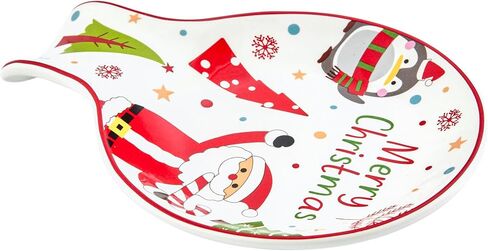 Bico Christmas Gnomes Ceramic Spoon Rest, House Warming Gift, Dishwasher Safe in Saudi Arabia