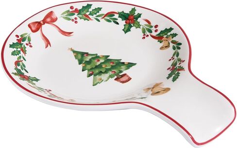 Bico Christmas Gnomes Ceramic Spoon Rest, House Warming Gift, Dishwasher Safe in Saudi Arabia