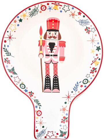 Bico Christmas Gnomes Ceramic Spoon Rest, House Warming Gift, Dishwasher Safe in Saudi Arabia