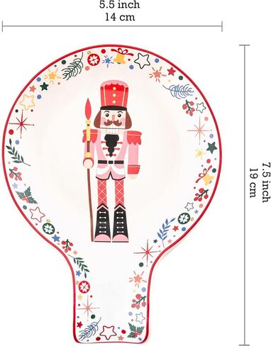 Bico Christmas Gnomes Ceramic Spoon Rest, House Warming Gift, Dishwasher Safe in Saudi Arabia