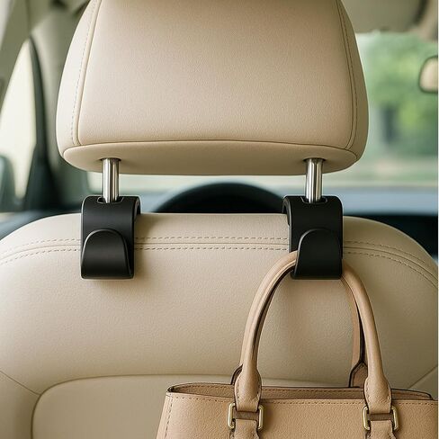 6 PCS Hooks for Car Get Head -Lik Hook ، Car Back Gett Headrest Hooks Storage لسيارات السيارات للسيارات الملحقات المحافظ أكياس البقالة حقيبة اليد معطف المظلة شماعات منظم in Saudi Arabia