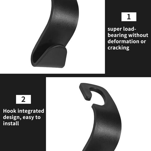 6 PCS Hooks for Car Get Head -Lik Hook ، Car Back Gett Headrest Hooks Storage لسيارات السيارات للسيارات الملحقات المحافظ أكياس البقالة حقيبة اليد معطف المظلة شماعات منظم in Saudi Arabia