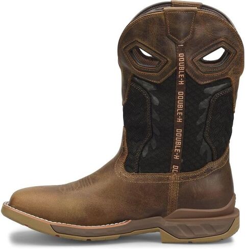PHANTOM RIDER Zenon 11" Waterproof Wide Square Composite Toe Roper Boots for Men with Cumberland Cigar Leather Vamp and Textile & TPU Shaft in Saudi Arabia