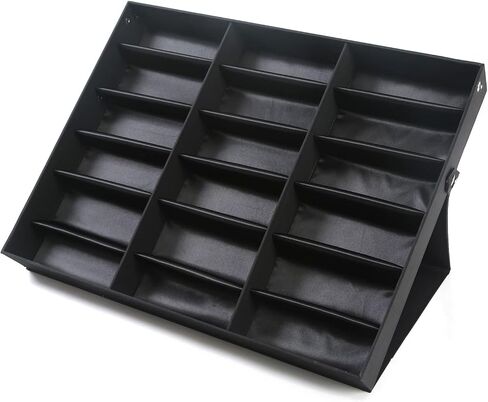 18 Slot Sunglasses Organizer Multi Display Case Jewelry Collection Case for Jewelry Collection sunglass glass watch in Saudi Arabia