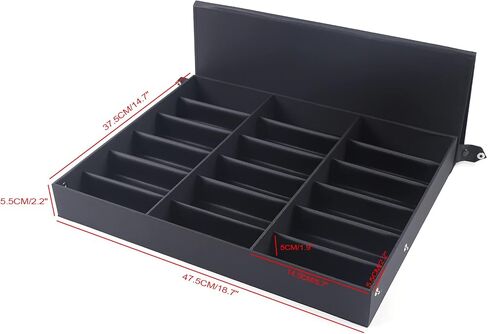 18 Slot Sunglasses Organizer Multi Display Case Jewelry Collection Case for Jewelry Collection sunglass glass watch in Saudi Arabia