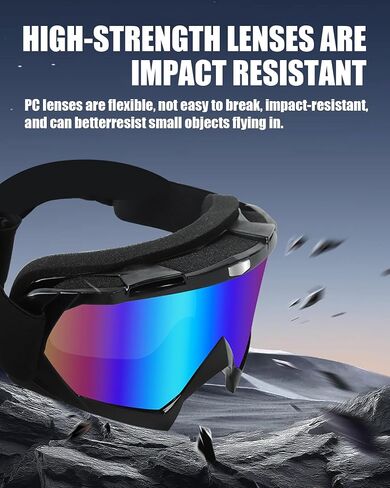 Sand Motocross Mountain Bike Goggles with Balaclava for Women Men Youth, Dirt Bike ATV MX MTB Racing Safty Glasses in Saudi Arabia