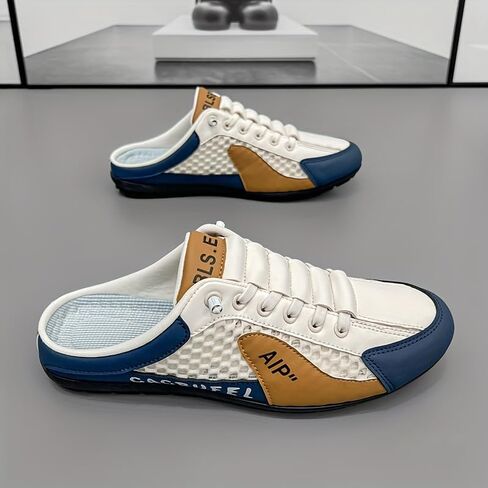 Big Size Men's Comfortable Slippers - Breathable Non-Slip Sports Sandals & Outdoor Walking Fashion Color Block Design in Saudi Arabia