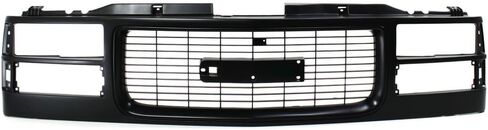 مناسبة لبرنامج Black Grille Assembly Cross Bar - متوافق مع 1994-2000 GMC C2500 ، C3500 ، K2500 ، K3500 & 1994-1999 C1500 ، C2500 Suburban - مصممة للموديلات ذات المصابيح الأمامية المركبة in Kuwait