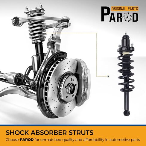 PAROD Pair Rear 171126 Suspension Shock Absorber Strut Fit for Chrysler 200 2011-2014, Sebring 2007-2010, Dodge Avenger 2008-2014 w/Coil Spring Assembly in Saudi Arabia