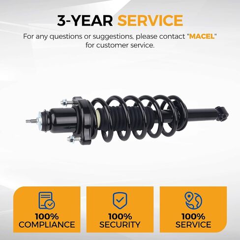 PAROD Pair Rear 171126 Suspension Shock Absorber Strut Fit for Chrysler 200 2011-2014, Sebring 2007-2010, Dodge Avenger 2008-2014 w/Coil Spring Assembly in Saudi Arabia