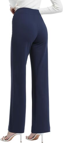 V VOCNI Women Dress Pants Wide Leg Pull On Work Pants High Waist Bootcut Trousers Business Casual Slacks in Saudi Arabia