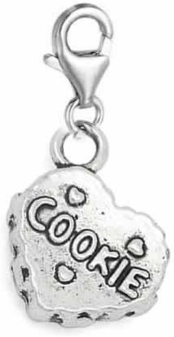 Sexy Sparkles Love Heart Cookie Clip on for Bracelet Charm Pendant for European Charm Jewelry with Lobster Clasp in Saudi Arabia