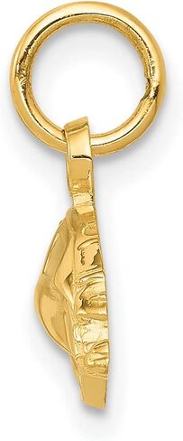 14k Yellow Gold Volkswagen Beetle Style Car Charm 15 mm x 20 mm in Saudi Arabia