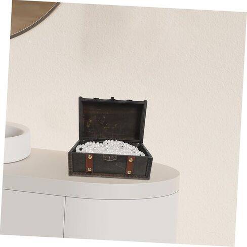Small Wooden Keepsake Box with Lock Vintage Style Storage Chest for Jewelry Cards and Trinkets Handmade Rustic Decor for Home and Weddings in Saudi Arabia