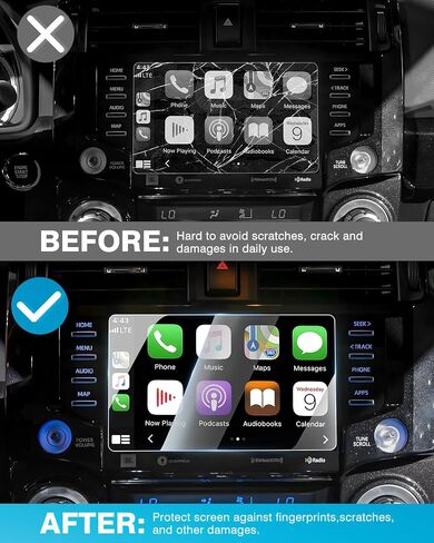 Karltys 2 Pack Screen Protector for 2022-2025 Lexus NX NX250 NX350 NX350h NX350 F Sport 9.8-Inch Touchscreen, 9H Tempered Glass Protector for Lexus NX Accessories, Car Radio Screen Cover Anti Glare in Saudi Arabia