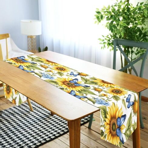 ALAZA Double-Sided Winter Violet Purple with Gold Snowflakes Christmas Table Runner 14x108 Inches Long,Table Cloth Runner for Wedding Birthday Party Kitchen Dining Home Everyday Decor in Saudi Arabia