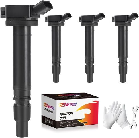 Pack of 4 Ignition Coil Pack Compatible with Toyota Camry RAV4 Highlander Avalon Sienna 2.5L 2.7L L4 for Lexus ES300H 2.5L L4 GX460 LS460 2007-2015 4.6L 5.7L V8 Replaces UF507 in Saudi Arabia