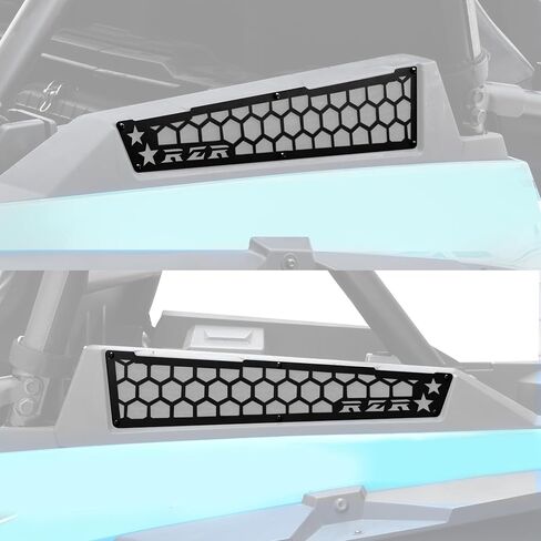 شواية غطاء كمية الهواء من الألومنيوم لـ Polaris RZR XP XP4 1000 2014-2023 ، غطاء محرك مديح محرك ما قبل المرشح (2PCs) in Saudi Arabia
