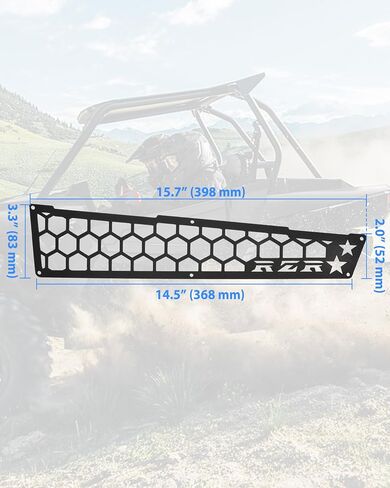 شواية غطاء كمية الهواء من الألومنيوم لـ Polaris RZR XP XP4 1000 2014-2023 ، غطاء محرك مديح محرك ما قبل المرشح (2PCs) in Saudi Arabia