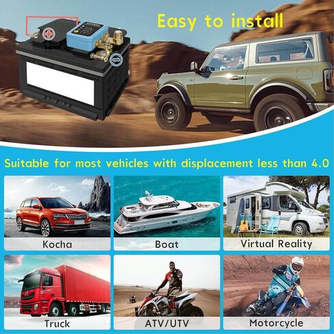 Kill Switch for Car,12V Remote Battery Disconnect 250A, Car Power Cut Off, Blue - Manual & Remote Control for Auto, RV, Truck, Boat, ATV (1 Pack) (Battery Switch) in Saudi Arabia