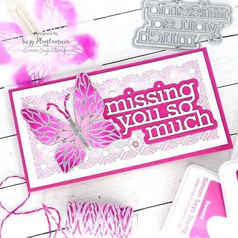 4th of July Butterfly Metal Cutting Die for Scrapbooking - Durable, Cut Stencils for DIY Photo Album Decorative Paper Card, Card Making Supplies, Embossing, Stencils & Crafting Die Cut in Kuwait