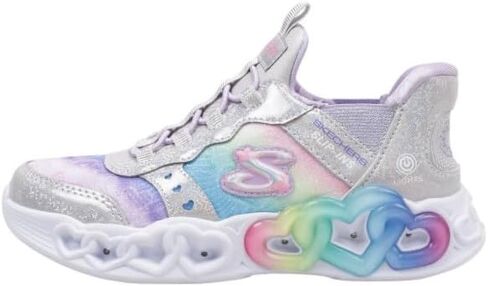 Skechers Unisex-Child Infinite Heart Lights-Eternal Shimmer Sneaker in Saudi Arabia