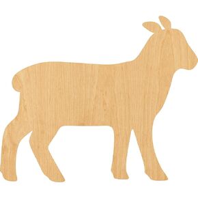 Lamb Laser Cut Out Wood Shape Craft Supply - 4 بوصات in Kuwait