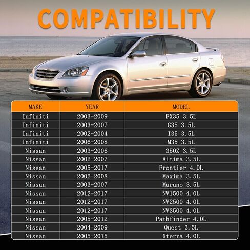 Engine Variable Valve Timing VVT Solenoid Fit for Nissan Altima Maxima 350Z Quest Frontier Pathfinder Xterra 3.5L 4.0L, for Infiniti I35 G35 FX35 M35, Replace 917-012 in Saudi Arabia