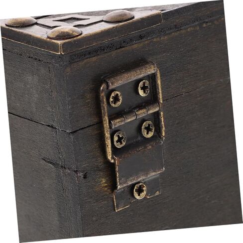VALICLUD Vintage Trinket Box Wooden Keepsake Chest with Lid for Jewelry Storage Multi Purpose Treasure Box for Women and for Valentine Day Mother Day Birthdays and Anniversaries in Kuwait