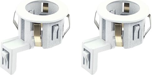 X AUTOHAUX 2pcs 89348-33060 Car Rear Bumper Parking Sensor Retainer Holder Bracket for Toyota Sienna Sequoia for Lexus GX460 Pearl White in Saudi Arabia