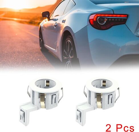X AUTOHAUX 2pcs 89348-33060 Car Rear Bumper Parking Sensor Retainer Holder Bracket for Toyota Sienna Sequoia for Lexus GX460 Pearl White in Saudi Arabia