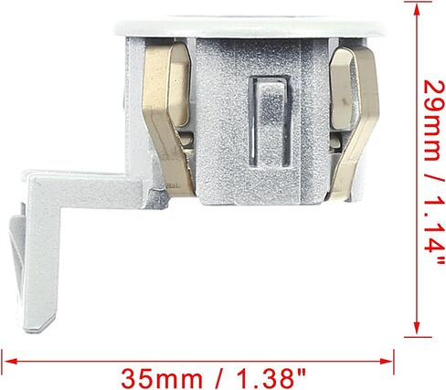 X AUTOHAUX 2pcs 89348-33060 Car Rear Bumper Parking Sensor Retainer Holder Bracket for Toyota Sienna Sequoia for Lexus GX460 Pearl White in Saudi Arabia