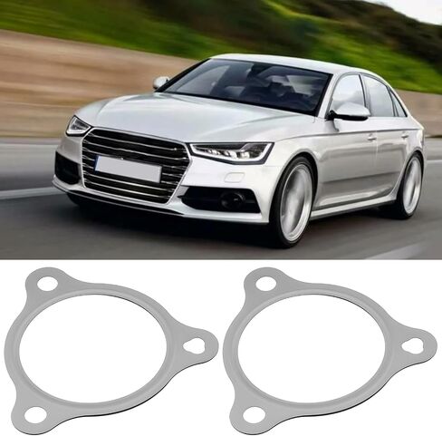 2PCS أنبوب العادم توصيل حشية 4D0253115A 8K0253115D 8K0253115K متوافق مع أودي متوافق مع VW in Kuwait