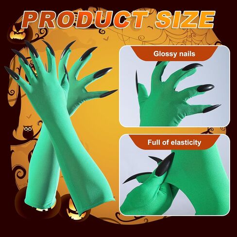 Witch Costume Accessories, Witch Hat & Wig & Glasses & Gloves, Dress Up for Women Fan Role-playing Party in Saudi Arabia