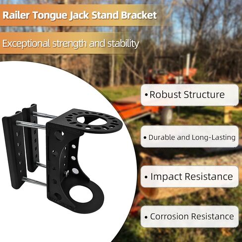 ريلر لسان اللسان جاك ستانف قوس قوس التثبيت على مجموعة رايانونونورو مقطورة جاك طقم مناسبة ل 3-بولت وجاك اللسان على طراز A-frame ، جاك جاك الأسود in Kuwait