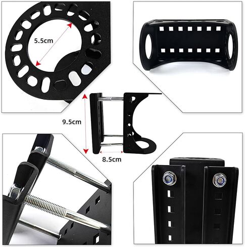 ريلر لسان اللسان جاك ستانف قوس قوس التثبيت على مجموعة رايانونونورو مقطورة جاك طقم مناسبة ل 3-بولت وجاك اللسان على طراز A-frame ، جاك جاك الأسود in Kuwait