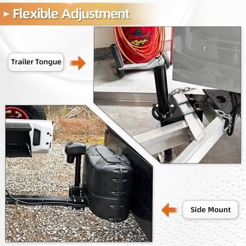 ريلر لسان اللسان جاك ستانف قوس قوس التثبيت على مجموعة رايانونونورو مقطورة جاك طقم مناسبة ل 3-بولت وجاك اللسان على طراز A-frame ، جاك جاك الأسود in Kuwait