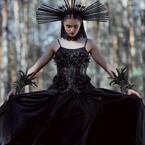 قفازات الدانتيل الأسود غلاف معصم ، ريشة أزياء اليد اليدوية الدانتيل الدانتيل مرنة هوك القفازات إصبع الهالوين ، حفل زفاف ، حفل الشاي ، تنكر ، ملهى ليلي ، الكفة اليومية زخرفة يا فتيات in Kuwait