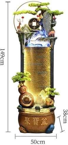 زخارف ديكور من نافورة شلال الصخور الحجرية - زخرفة المناظر الطبيعية للماء للمكاتب وغرف المعيشة والتراسات والمداخل للمدخل in Saudi Arabia