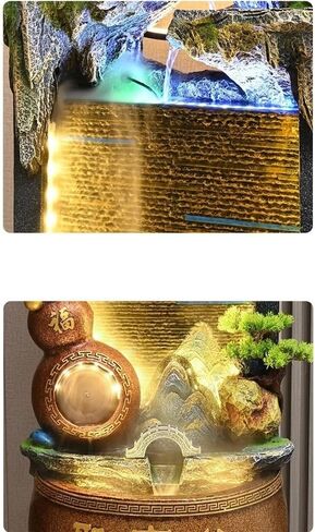 زخارف ديكور من نافورة شلال الصخور الحجرية - زخرفة المناظر الطبيعية للماء للمكاتب وغرف المعيشة والتراسات والمداخل للمدخل in Saudi Arabia