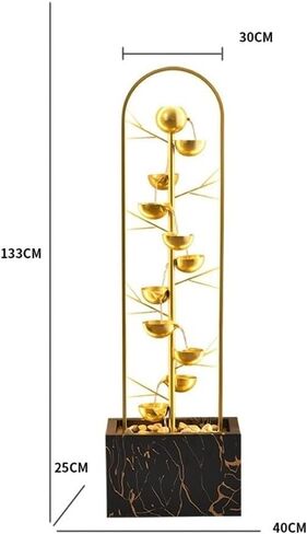 Decor Living Room Entrance, Housewarming, Wealth Attraction, Opening Ceremony Gift Decoration Modern Light Luxury Flowing Fountain for Entryway in Saudi Arabia