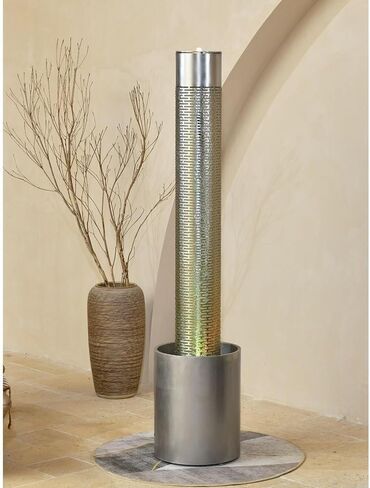 Decor Modern Circulating Water Ornaments, Living Room Foyer Decoration Office Relocation Gift Giving Water Scenery Fountain for Entryway in Saudi Arabia