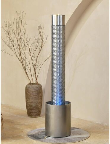 Decor Modern Circulating Water Ornaments, Living Room Foyer Decoration Office Relocation Gift Giving Water Scenery Fountain for Entryway in Saudi Arabia