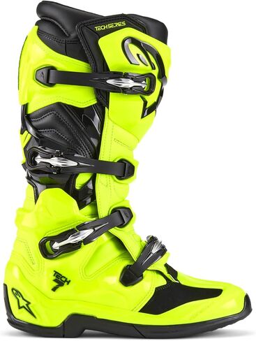Alpinestars-Tech 7 Boots Yellow Fluo/Black 10 (2012025-551-10) in Saudi Arabia
