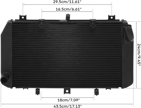 TCMT ألومنيوم المبرد التبريد ملائمة ل Kawasaki Z1000 2007-2009 Z750 2007-2010 ZR800 2013-2015 Z800 2016 in Saudi Arabia