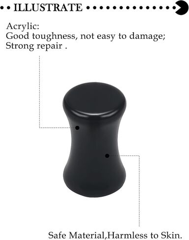 6G-30mm Solid Acrylic Black Gauges for Ear lightweight Tunnels Double Flared Saddle Ear Plugs Tunnels Earrings for Women Men in Kuwait