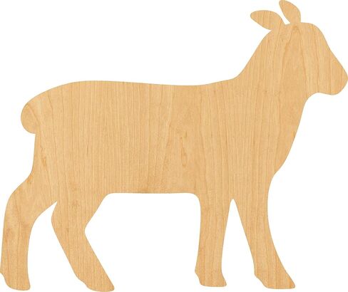 Lamb Laser Cut Out Wood Shape Craft Supply - 4 بوصات in Kuwait