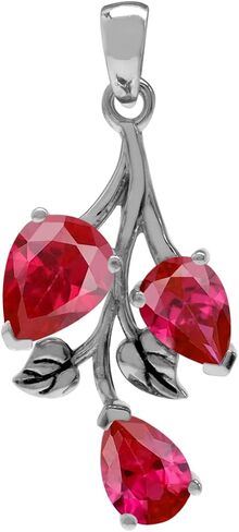 Silvershake 2.28ct. Natural Amethyst 925 Sterling Silver Leaf Pendant in Saudi Arabia