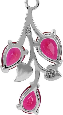 Silvershake 2.28ct. Natural Amethyst 925 Sterling Silver Leaf Pendant in Saudi Arabia