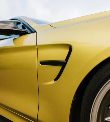 مجموعة من ألياف الكربون الجانبية المتنافس الجانبية المحاكمة مجموعة BMW F80 M3 F82 F83 M4 2014-2020 الملحق الخارجي ، الأسود ، TX23CC010 in Saudi Arabia